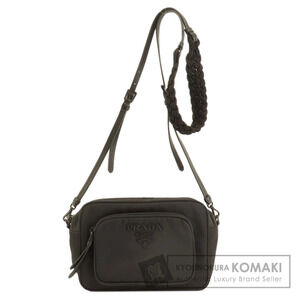 Prada ReNylon camera bag braided shoulder strap Black